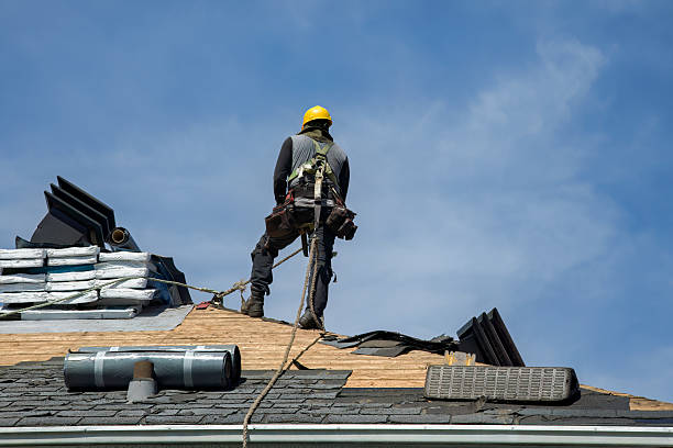 Professional Roof Replacement technician working in Harlowton, MT